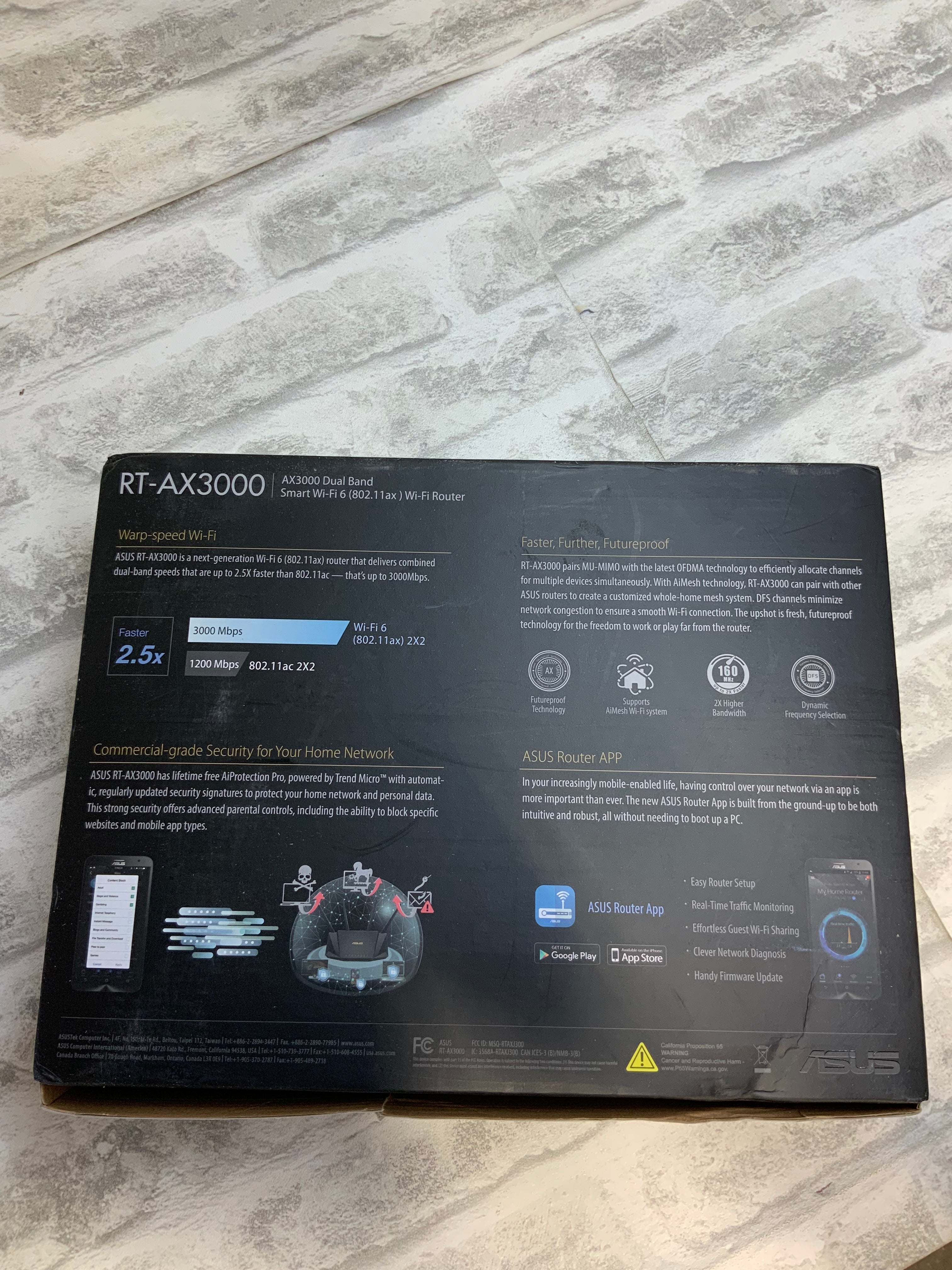 ASUS WiFi 6 Router (RT-AX3000) - Dual Band Gigabit Wireless Internet Router (7572826554606)